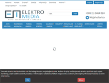 Tablet Screenshot of elektromedia.hr